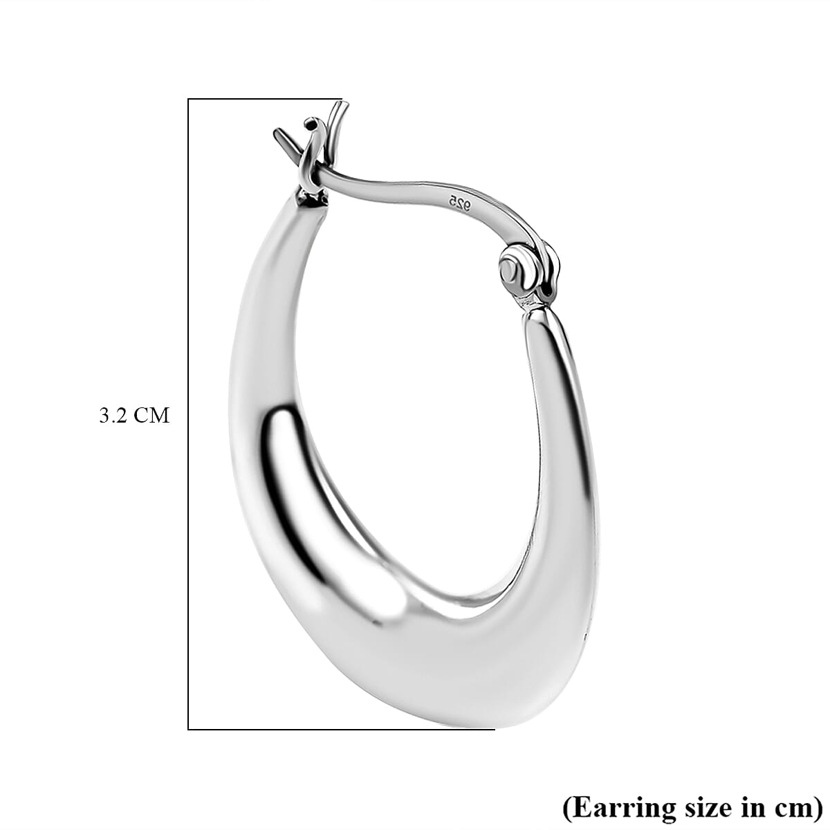 JCK Vegas Closeout - Sterling Silver Hoop Earrings, 7815164 4
