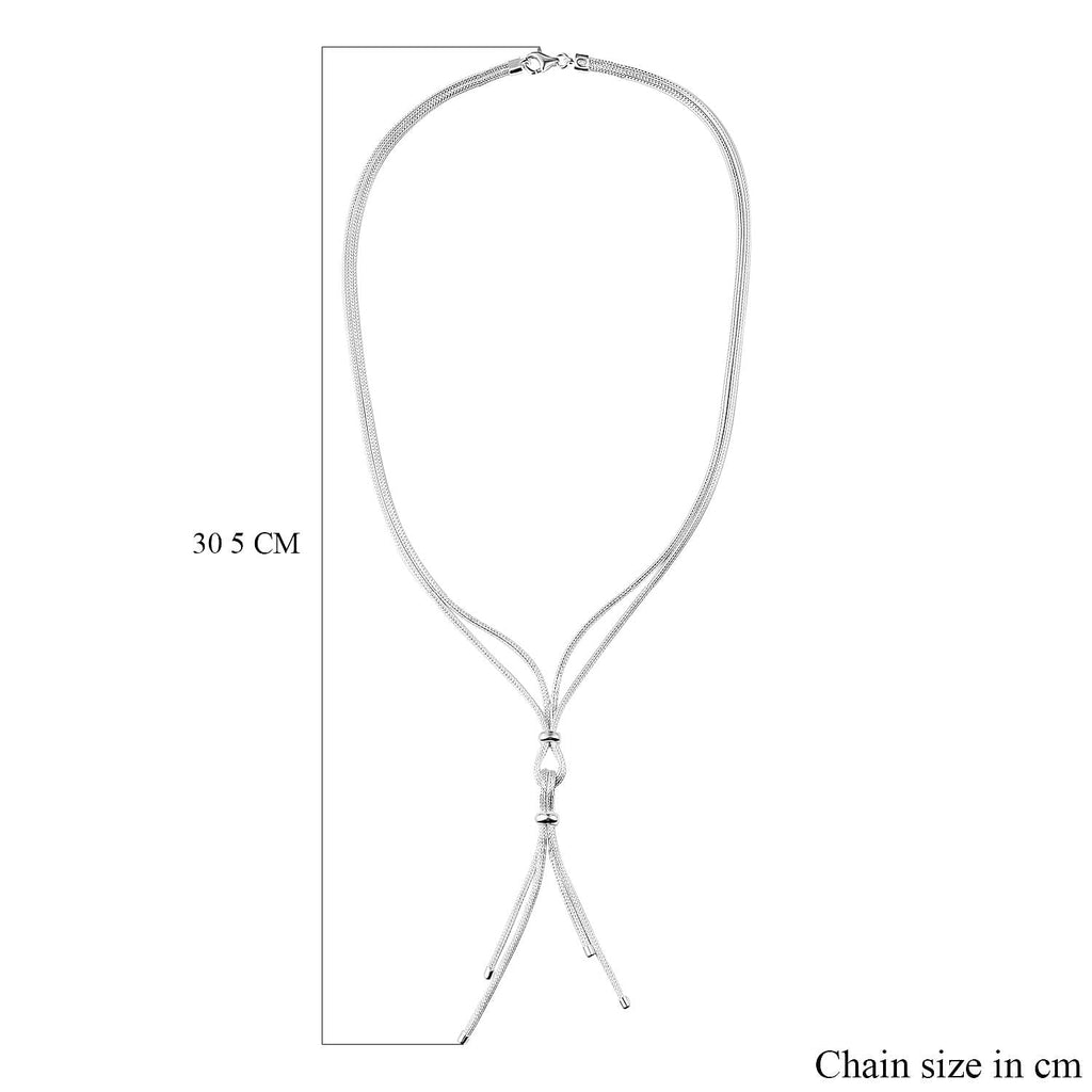 JCK Vegas Closeout - Sterling Silver Necklace Tassel (Size - 20) 17.30 grams