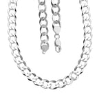 JCK Vegas Closeut - Sterling Silver Diamond Cut Flat Curb Necklace (Size - 20), Silver Wt. 30.4 Gms