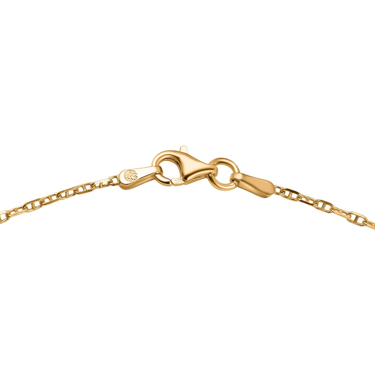JCK Vegas Closeut - Yellow Gold Overlay Sterling Silver Mariner Necklace (Size - 24) 7841971 3