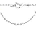Sterling Silver Trace Chain (Size 18) with Spring Ring Clasp