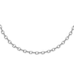 Sterling Silver Trace Chain (Size 18) with Spring Ring Clasp