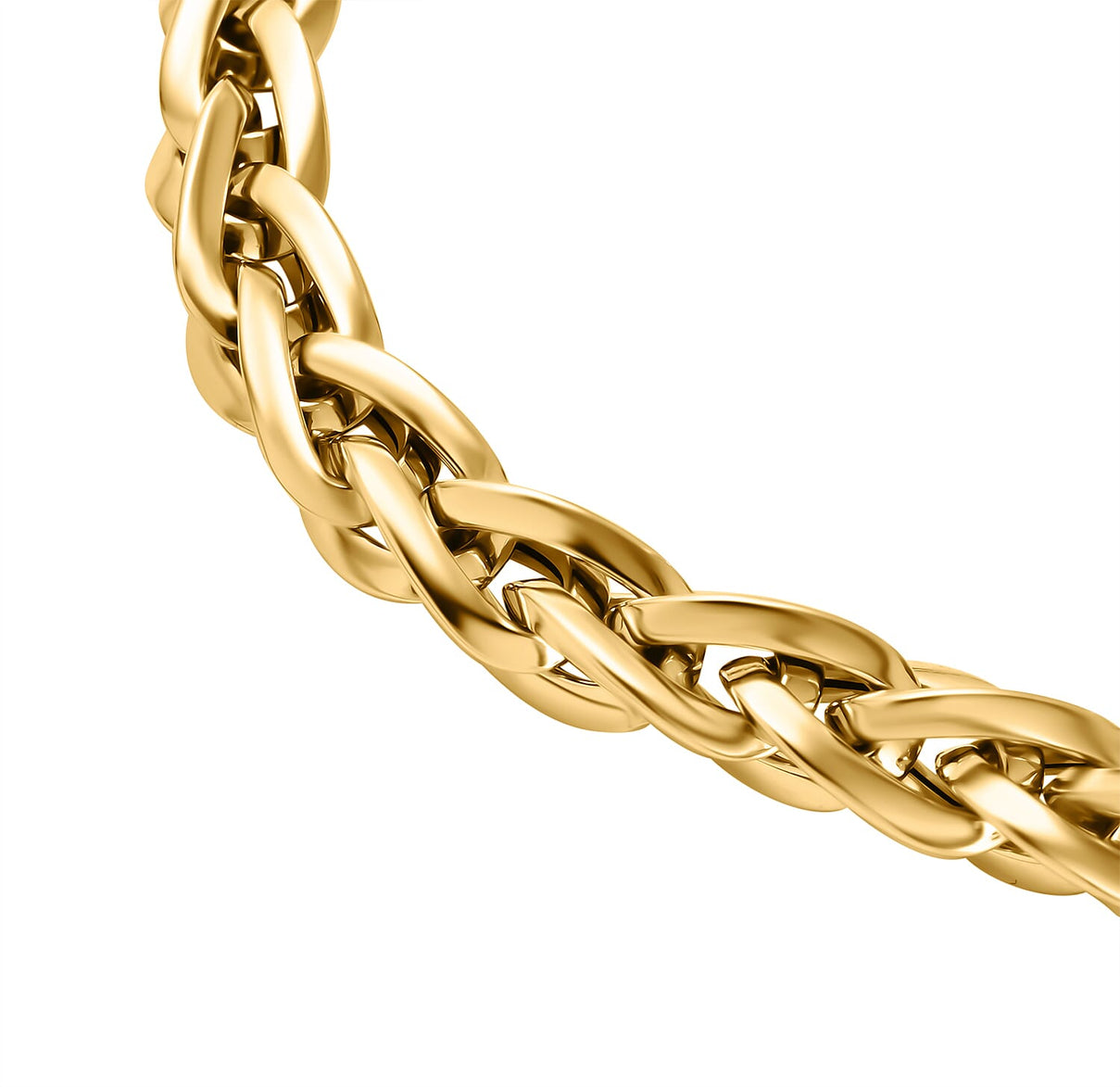 JCK Vegas Mega Deal - 9K Yellow Gold Woven Link Bracelet (Size - 7.5) with lobster Clasp 7889756 2