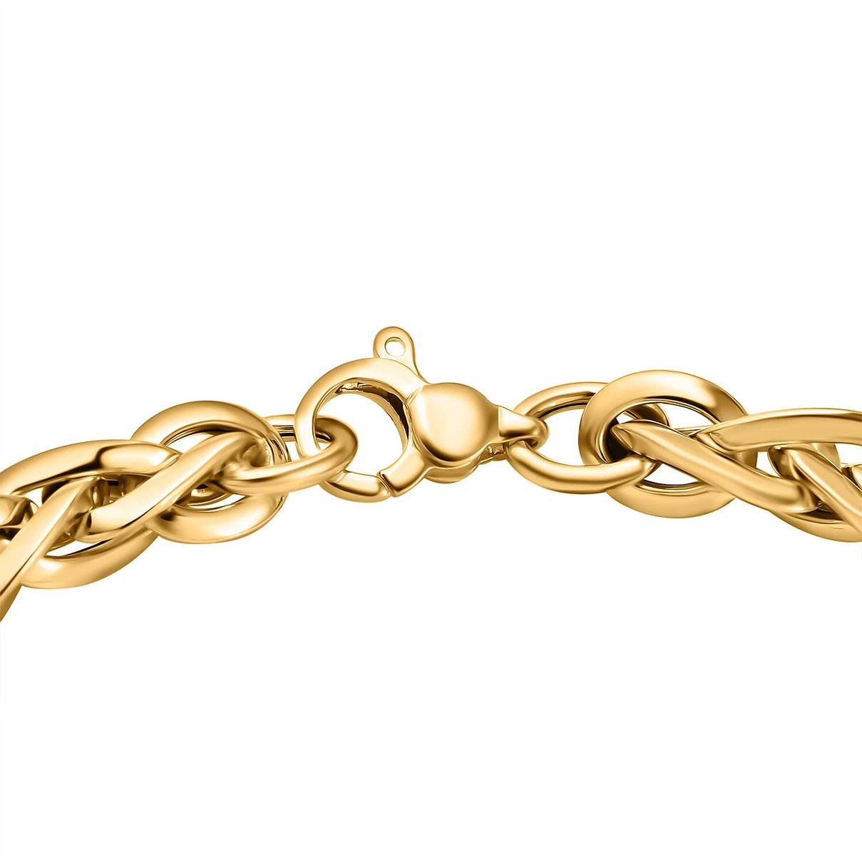 JCK Vegas Mega Deal - 9K Yellow Gold Woven Link Bracelet (Size - 7.5) with lobster Clasp 7889756 3