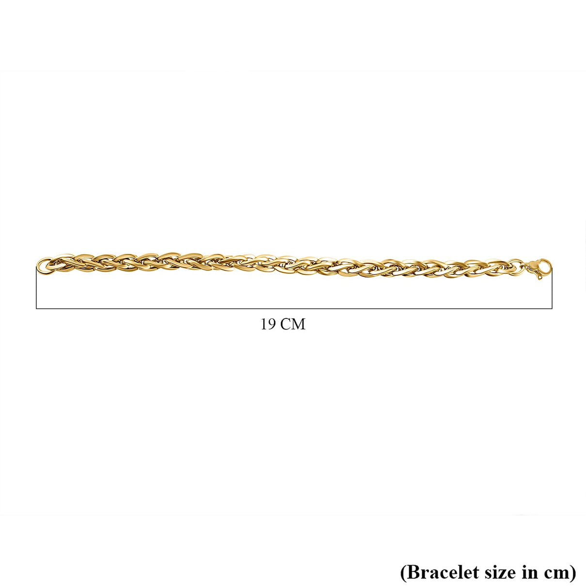 JCK Vegas Mega Deal - 9K Yellow Gold Woven Link Bracelet (Size - 7.5) with lobster Clasp 7889756 4