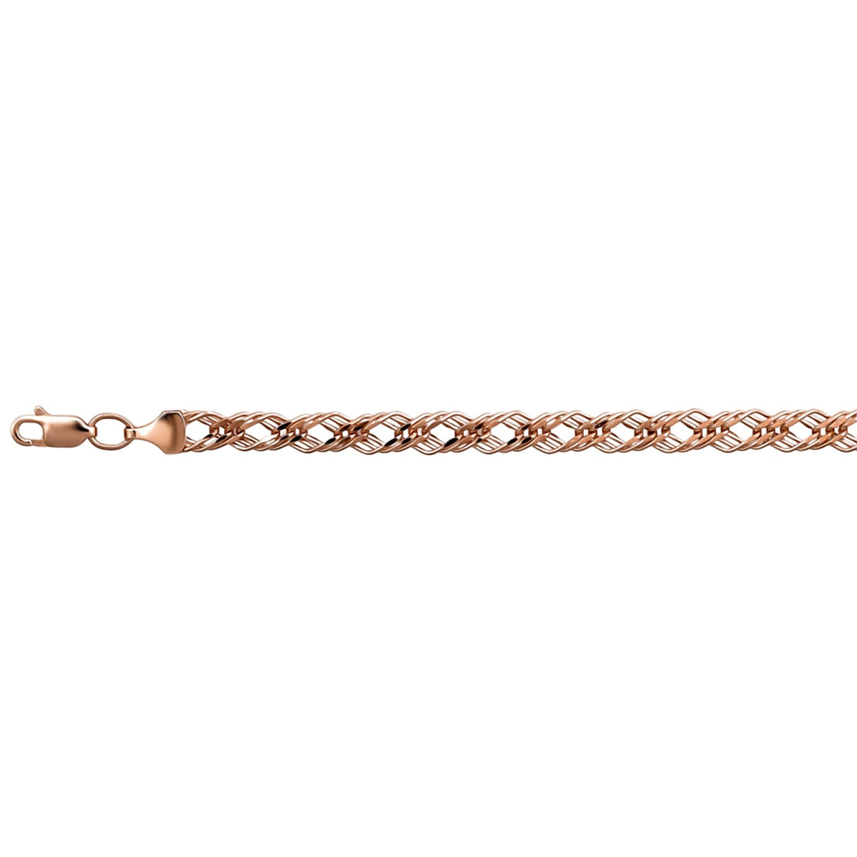JCK Vegas Megafind - 9K Yellow Gold Designer Inspired Triple Curb Bracelet (Size - 7.5) 7939452 1
