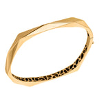 JCK Vegas Showstopper - Designer Inspired 9K Yellow Gold Bangle ( Size 7.0) Gold Wt. 8.80  Gms