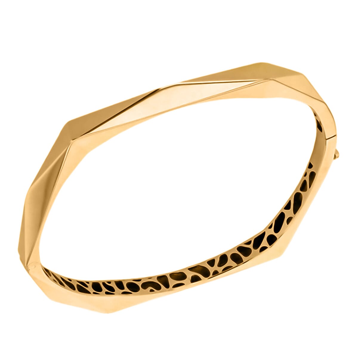 JCK Vegas Showstopper - Designer Inspired 9K Yellow Gold Bangle ( Size 7.0) 7889819 0