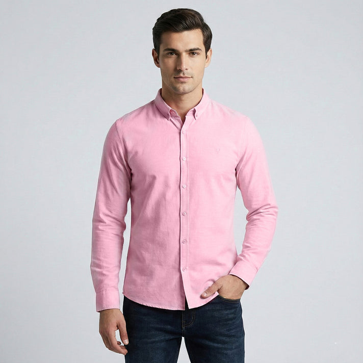 JJ Willis Mens Long Sleeve Shirt (Size L) - Pink 8289336 1