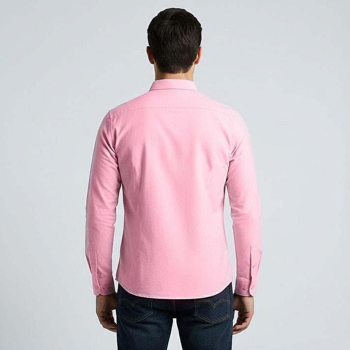 JJ Willis Mens Long Sleeve Shirt (Size L) - Pink 8289336 2