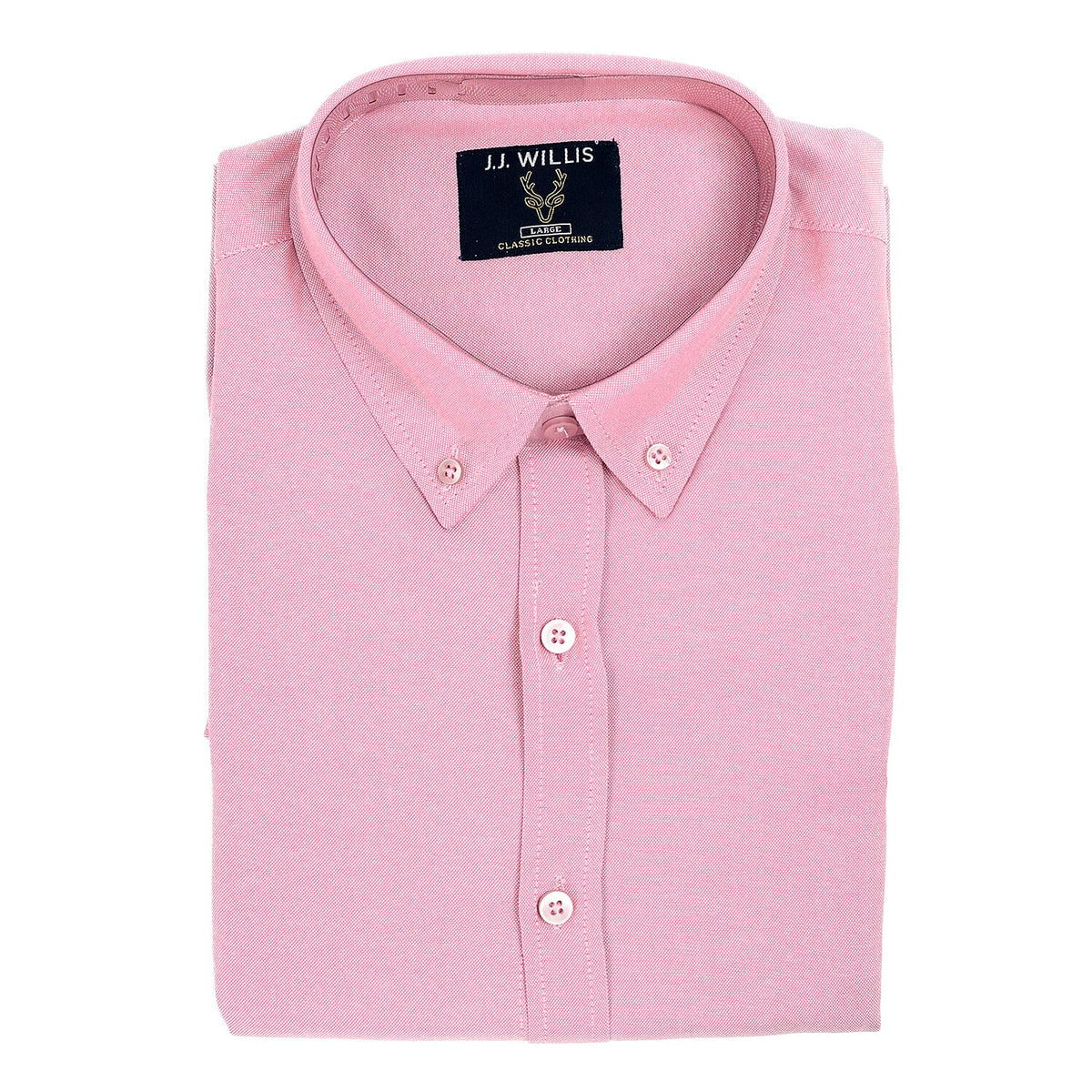 JJ Willis Mens Long Sleeve Shirt (To Fit Size 38 - 40) - Pink V32527613 4