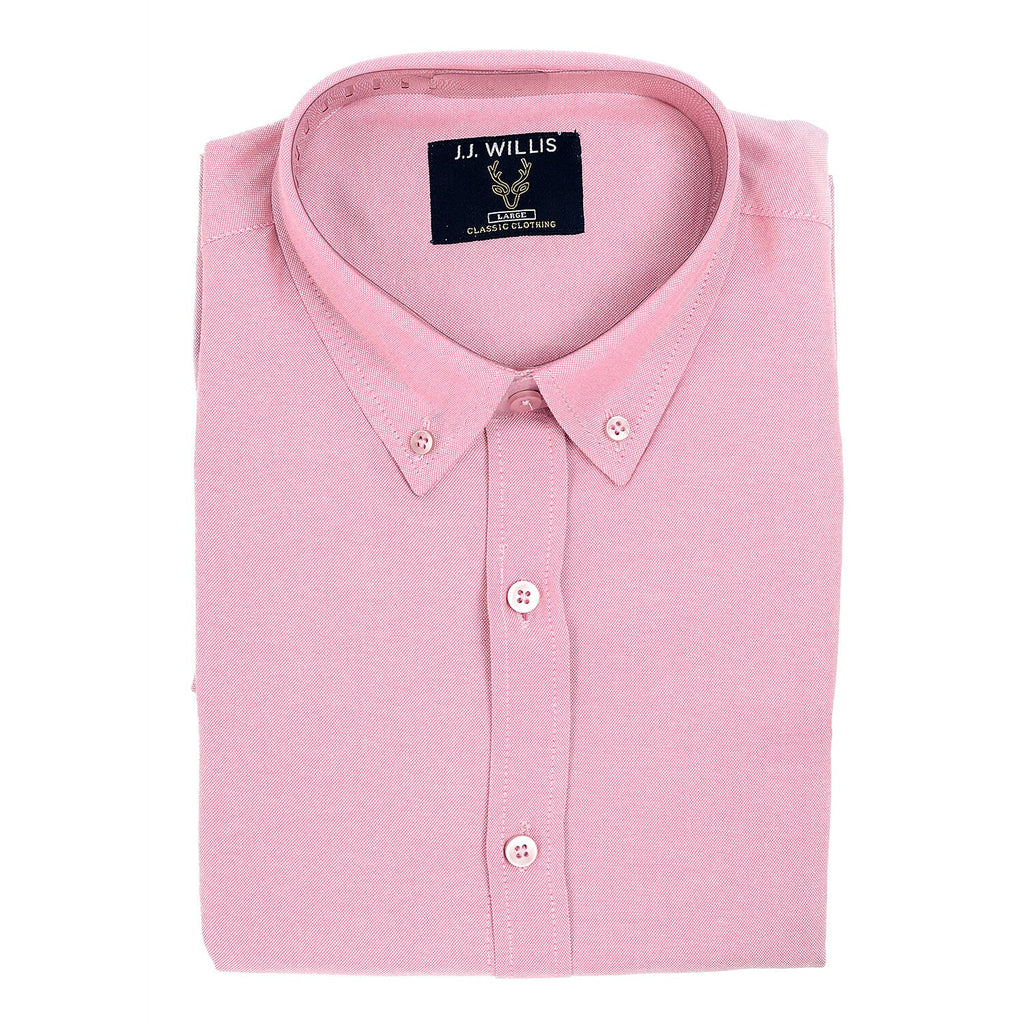 JJ Willis Mens Long Sleeve Shirt (Size XXL) - Pink