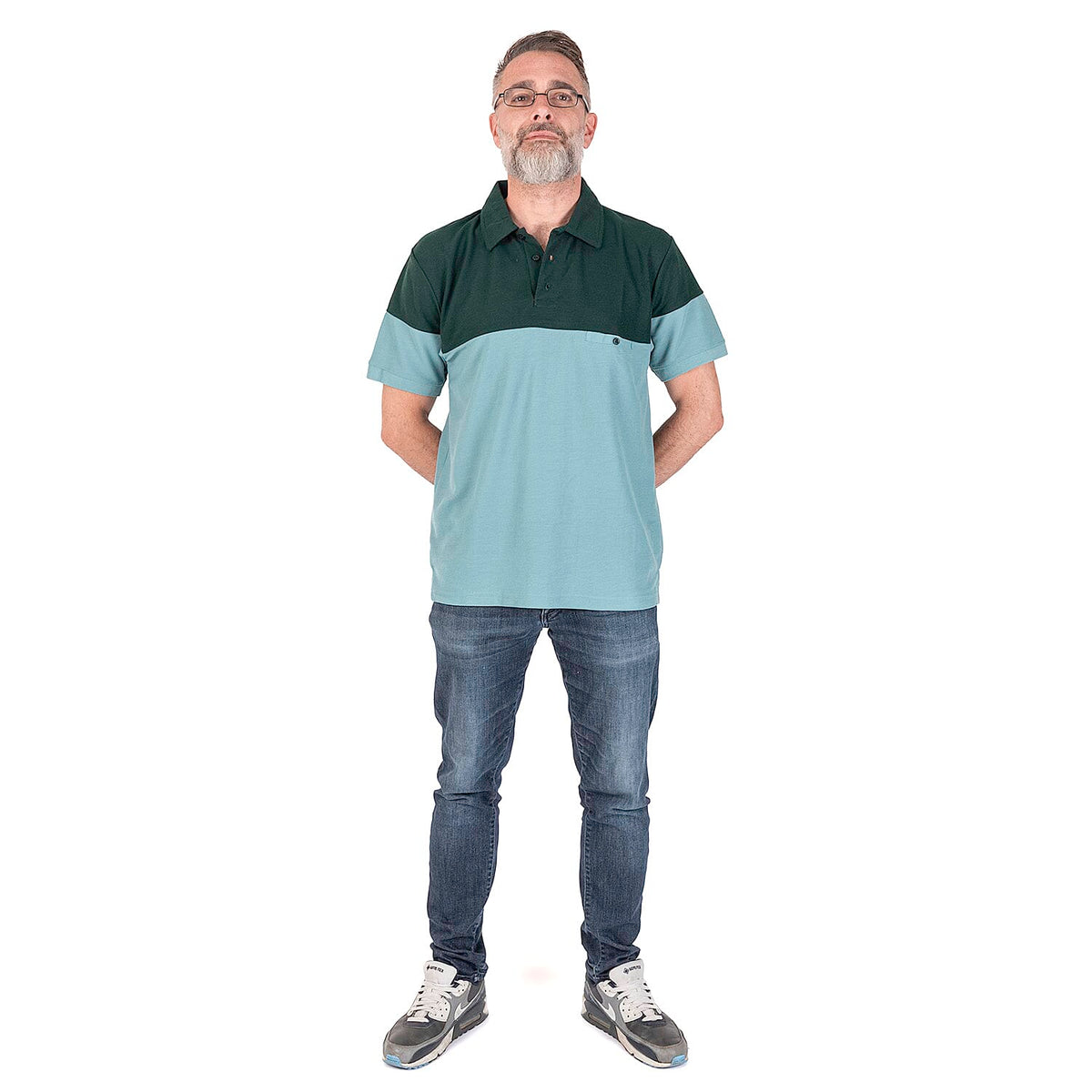JJ Willis Ramsay Polo Shirt (Size L) - Green &amp; Sage 7858446 0