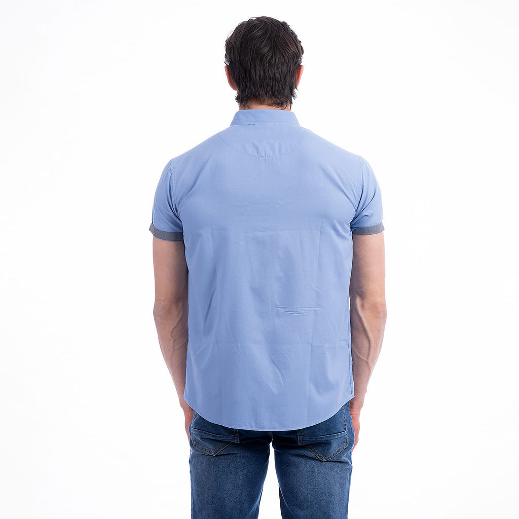 JJ Willis Short Sleeve Shirt (Size - M) - Blue