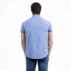 JJ Willis Short Sleeve Shirt (Size - M) - Blue