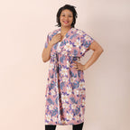 JOVIE Printed Dress (Size up to 20 ) - Peach
