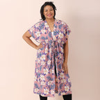 JOVIE Printed Dress (Size up to 20 ) - Peach