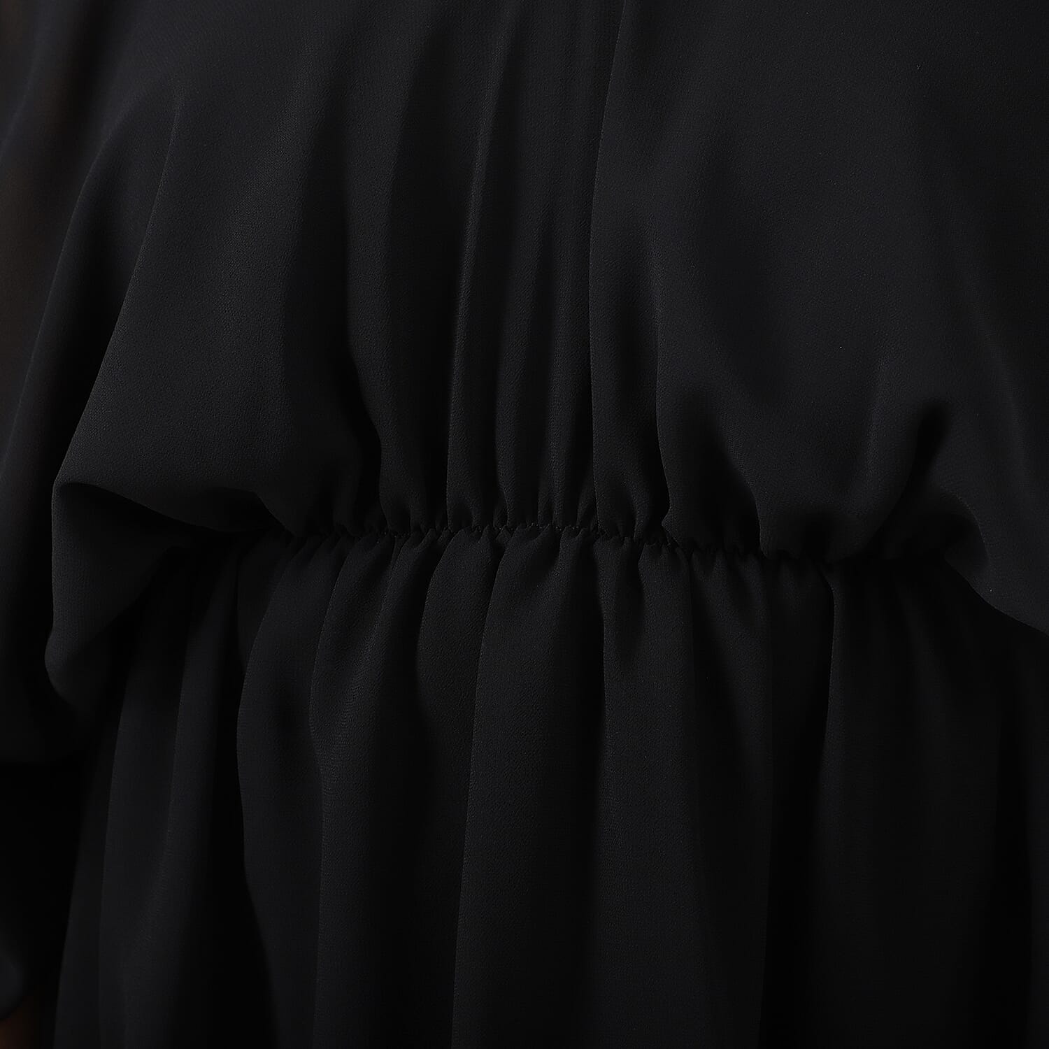 JOVIE VNeckline Solid Pattern Top  Black 6267998 4