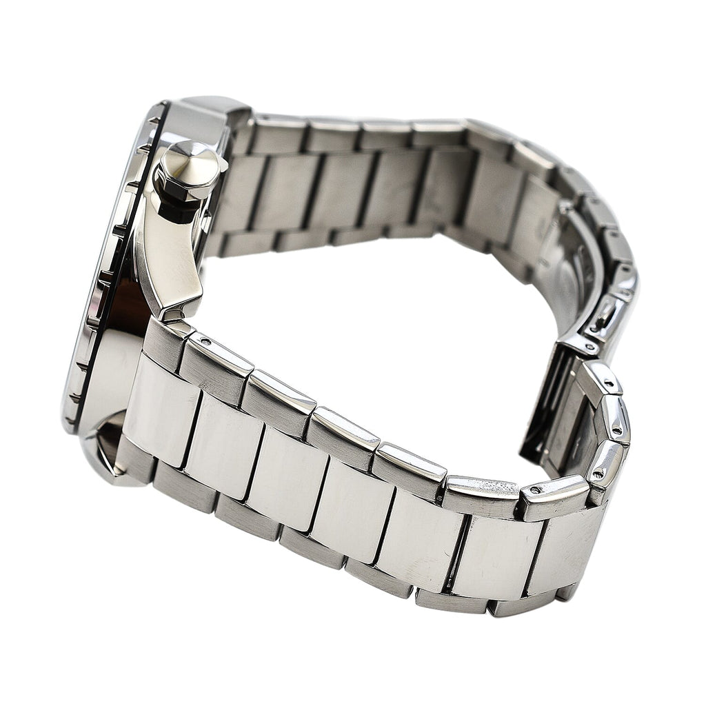JUST CAVALLI 10 ATM Water Resistant Blue Dial Watch with Stainless Steel Chain Strap