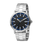 JUST CAVALLI Water Resistant Black Dial  Watch with Stainless Steel Chain Strap