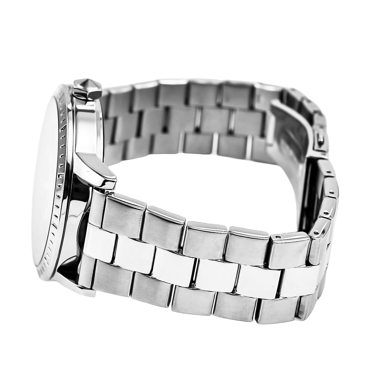 JUST CAVALLI Water Resistant Black Dial  Watch with Stainless Steel Chain Strap 7735536 4