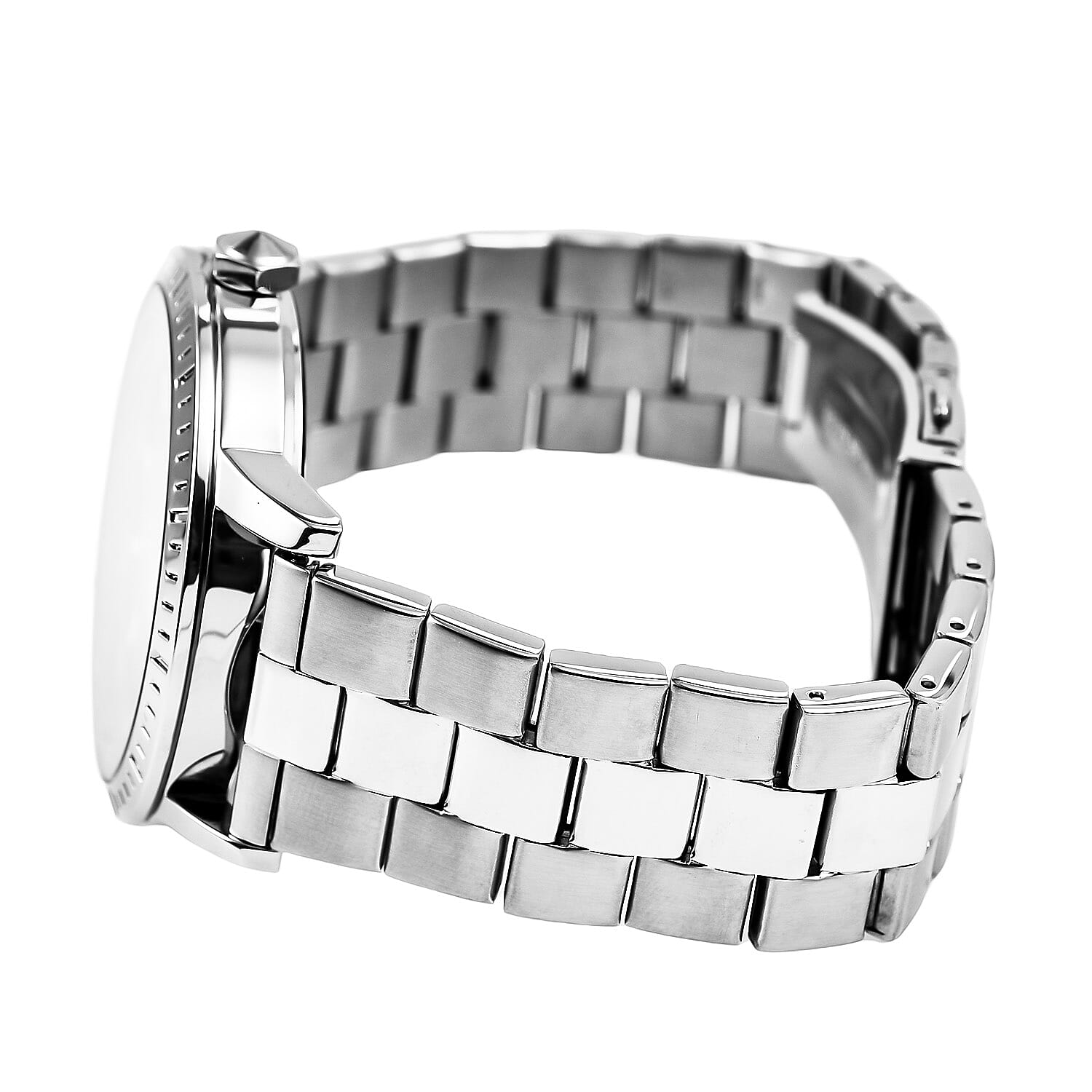 JUST CAVALLI Water Resistant Black Dial  Watch with Stainless Steel Chain Strap 7735536 4
