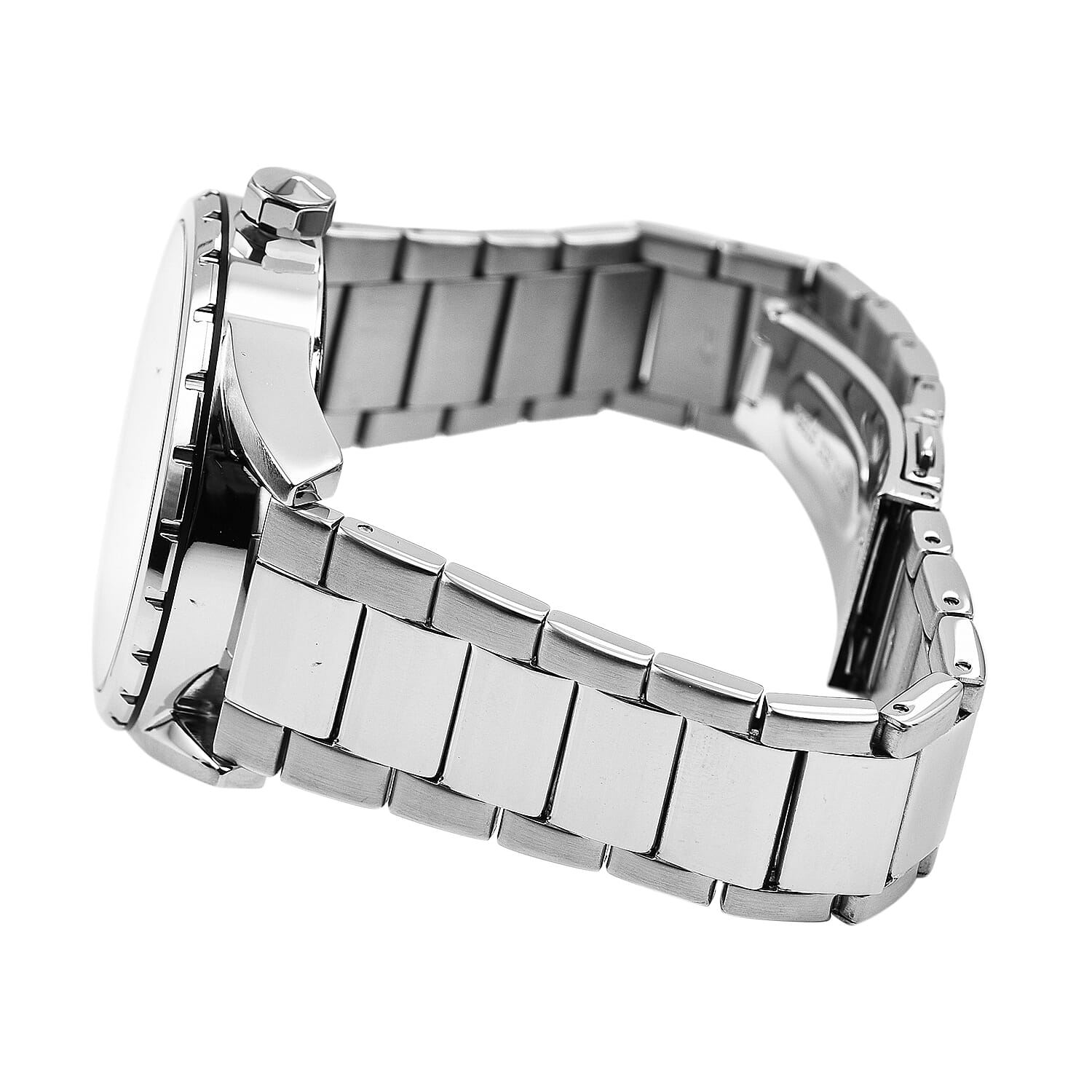 JUST CAVALLI Water Resistant White Dial Watch with Stainless Steel Chain Strap 7735533 5
