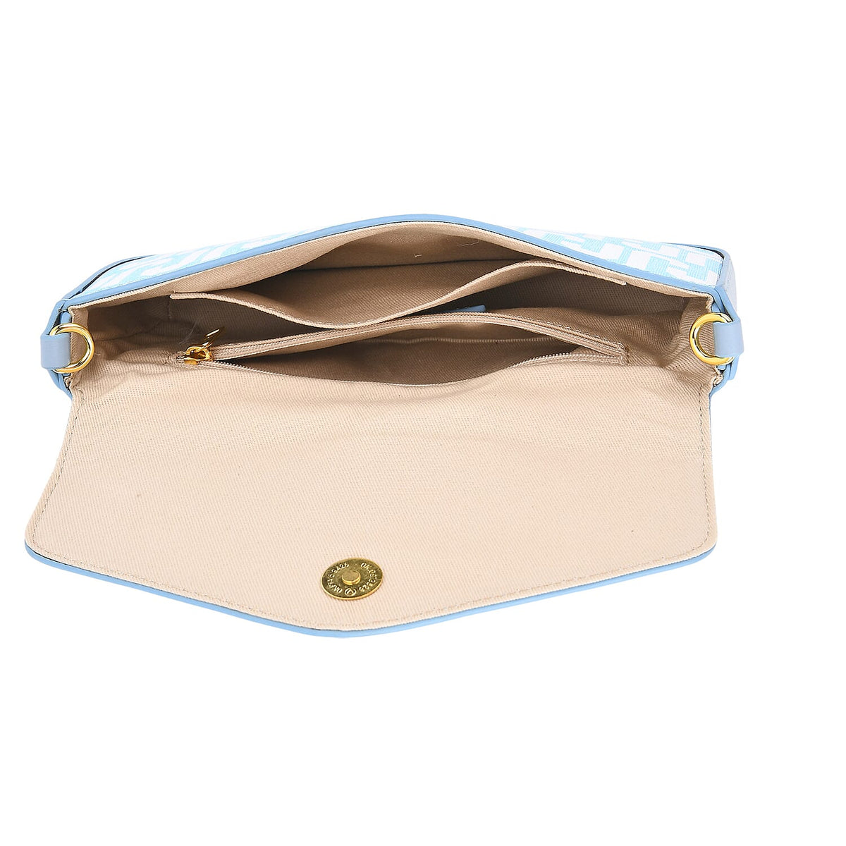 JVC- Milano Style  Luxury Clutch with Shoulder Chain Strap (114 cm) - Blue 8231316 6