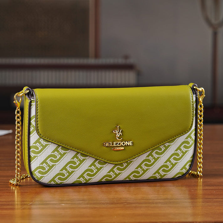 JVC- Milano Style Clutch with Shoulder Chain Strap (114 cm) - Green 8231318 2