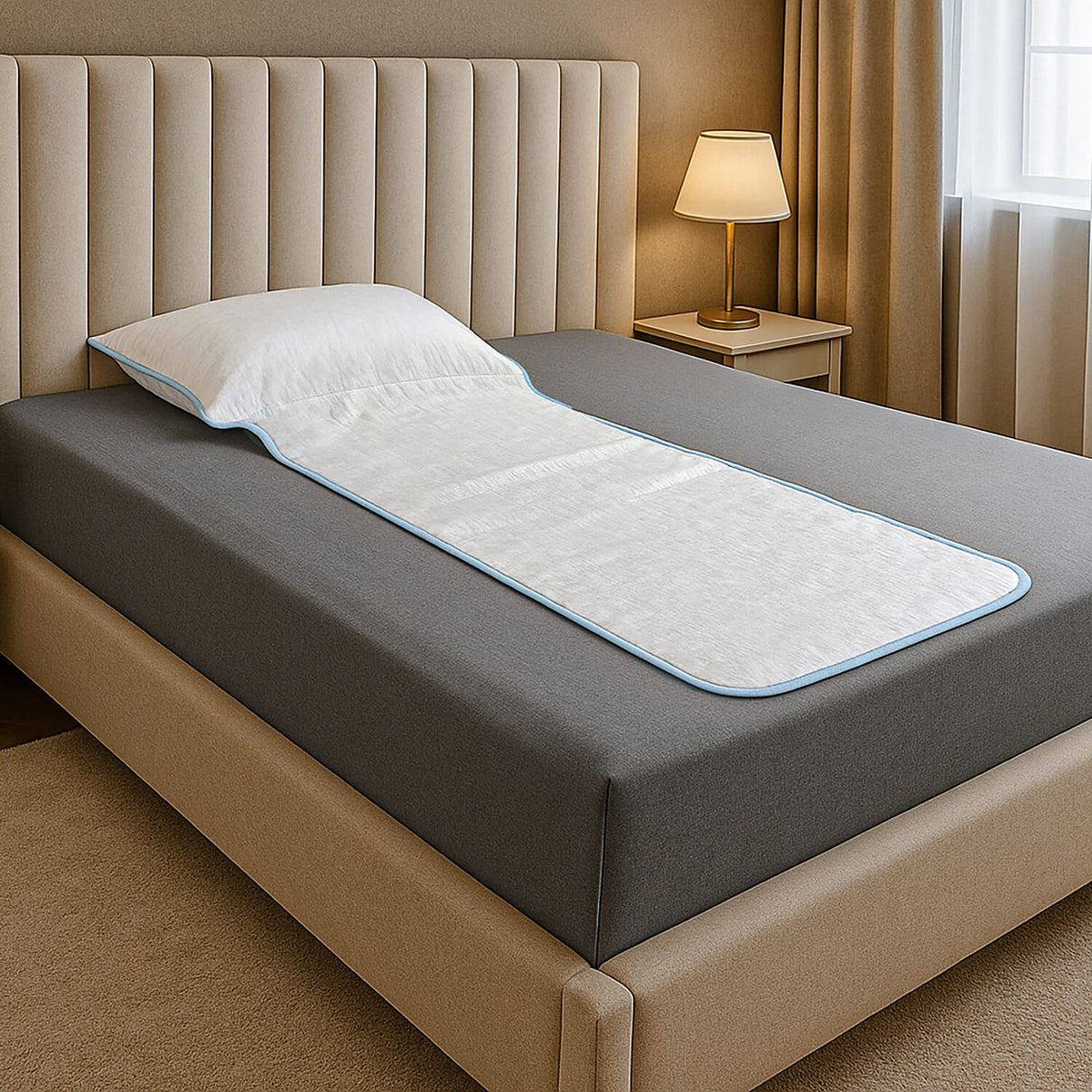 Homesmart Cooling Jacquard Waterproof Mattress Protector - White 8047199 0