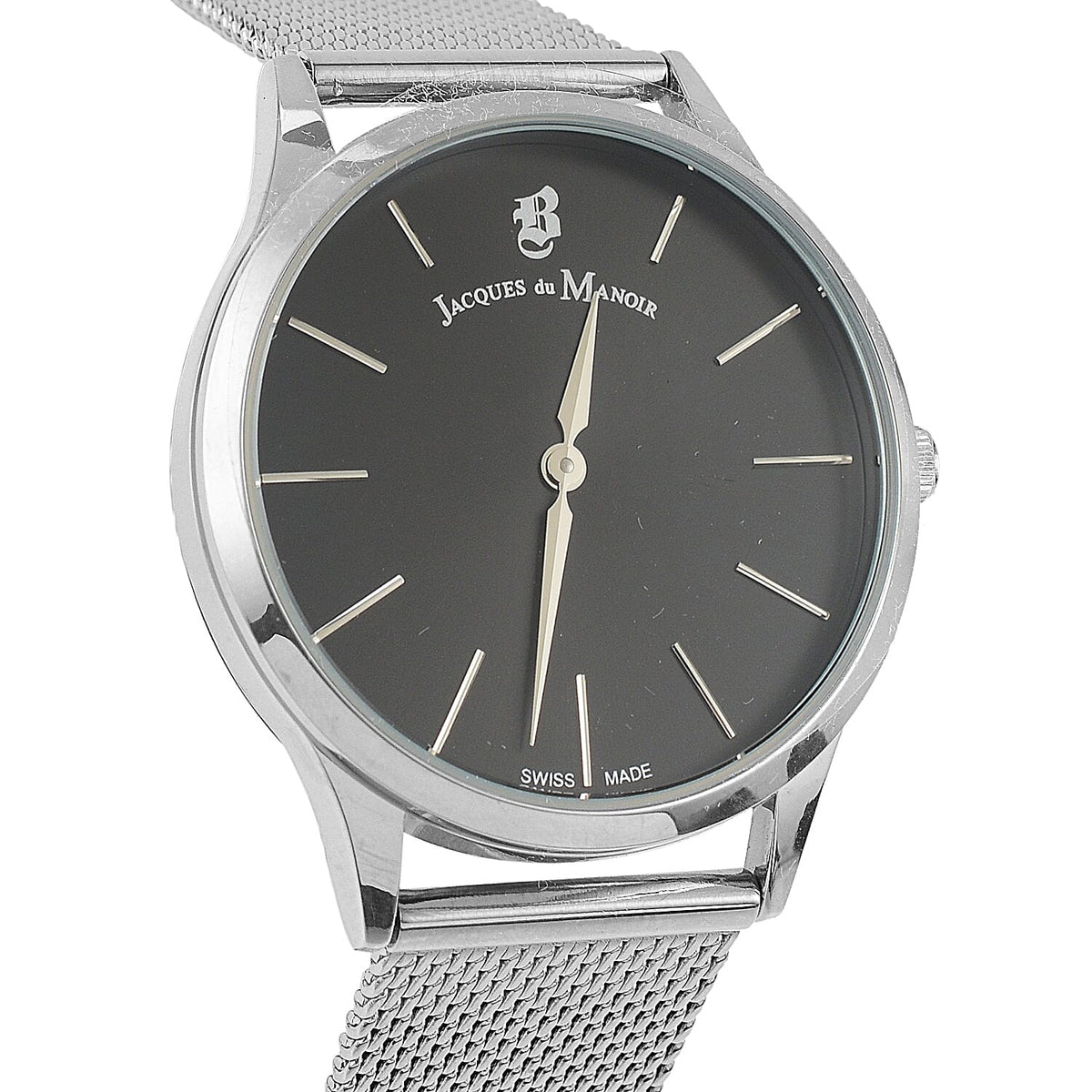 Jacques Du Manoir Emotion Swiss Movement Water-Resistant Watch in Stainless Steel - Black and Silver 6711029 2