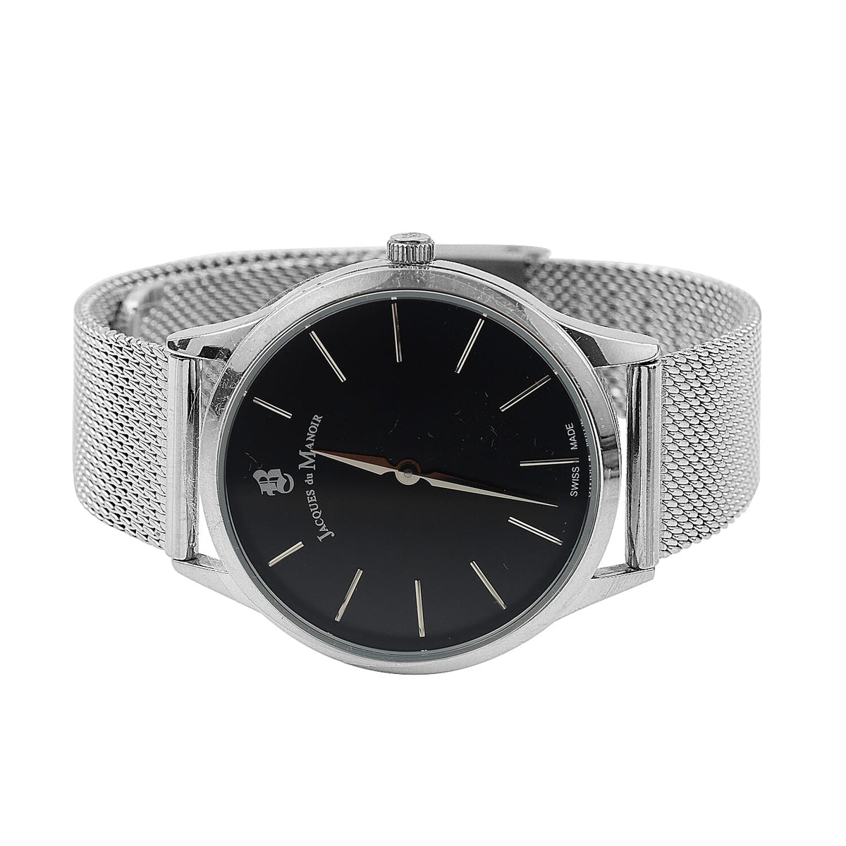 Jacques Du Manoir Emotion Swiss Movement Water-Resistant Watch in Stainless Steel - Black and Silver 6711029 3
