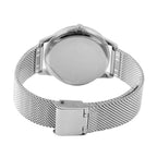 Jacques Du Manoir Emotion Swiss Movement Black Dial Water Resistant Watch with Milanese Bracelet Strap in Stainless Steel