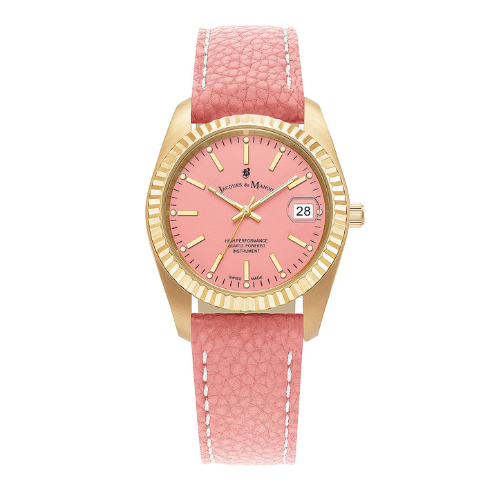 Jacques Du Manoir Swiss Ladies Watch in Stainless Steel - Pink 8112322 1