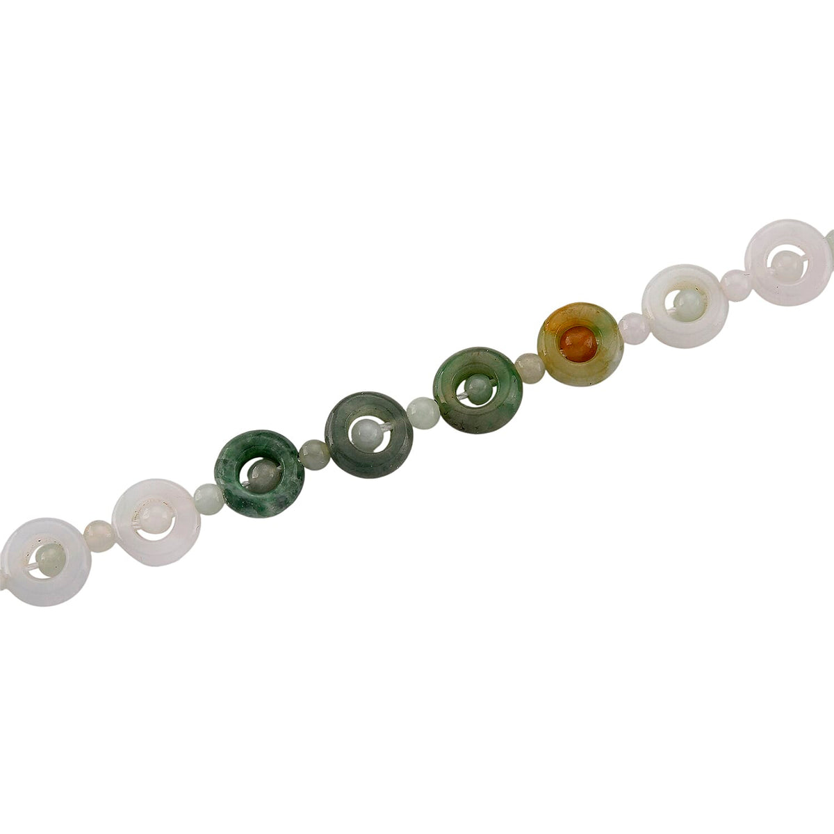White Jade Necklace with Lobster Clasp (Size - 20 - 2 Ext) in Rhodium Overlay Sterling Silver 150.00 Ct. 8181403 4