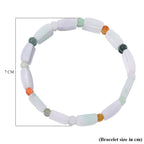 Natural Multi Colour Burmese Jade Bracelet (Size 7) 200.0 ct.
