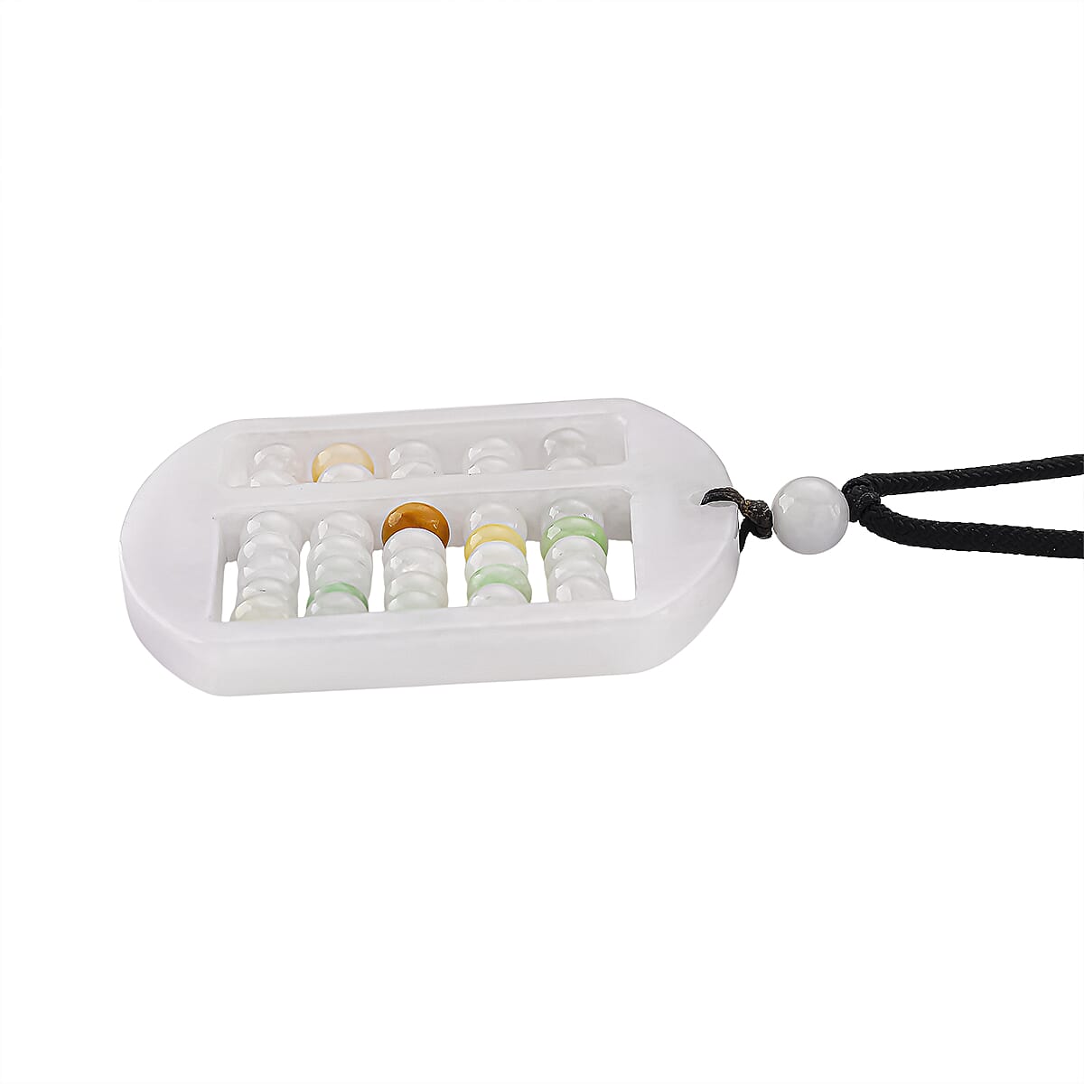 Jade Stone Abacus Necklace (Size 28 Adjustable) with Adjustable Thread 120.00 Ct. 8181429 3