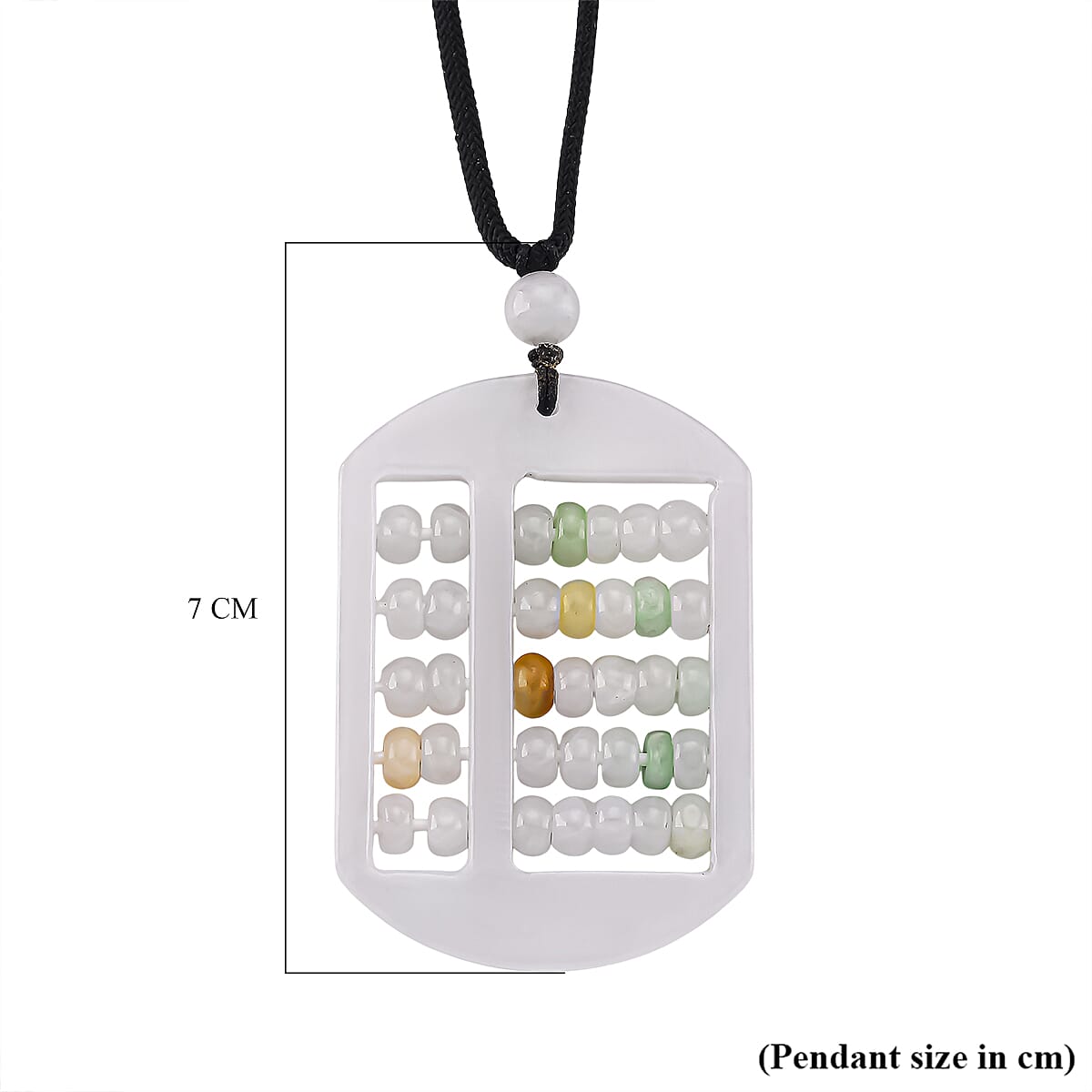 Jade Stone Abacus Necklace (Size 28 Adjustable) with Adjustable Thread 120.00 Ct. 8181429 5