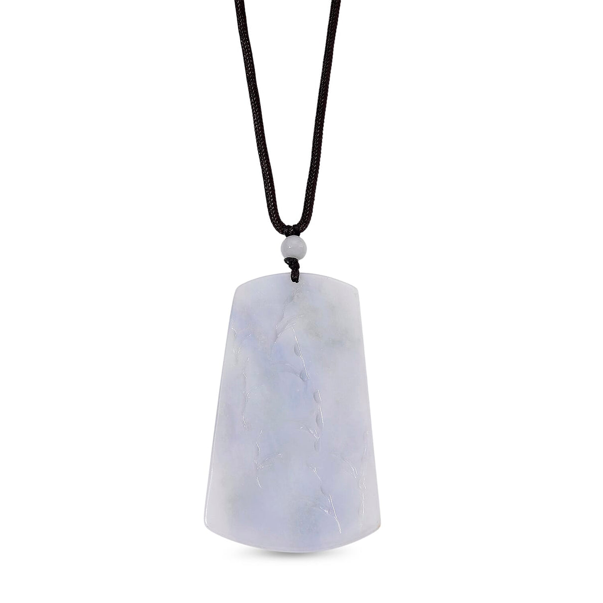 Carved Jade Stone Necklace (Size - 28) with Adjustable Thread 190.00 Ct. 8181413 4