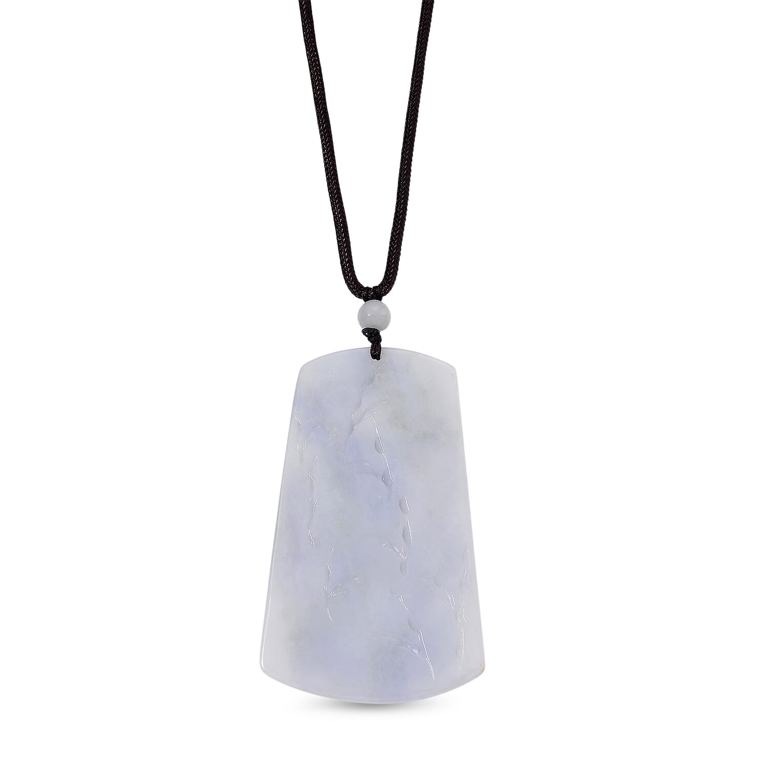 Carved Jade Stone Necklace (Size - 28) with Adjustable Thread 190.00 Ct. 8181413 4