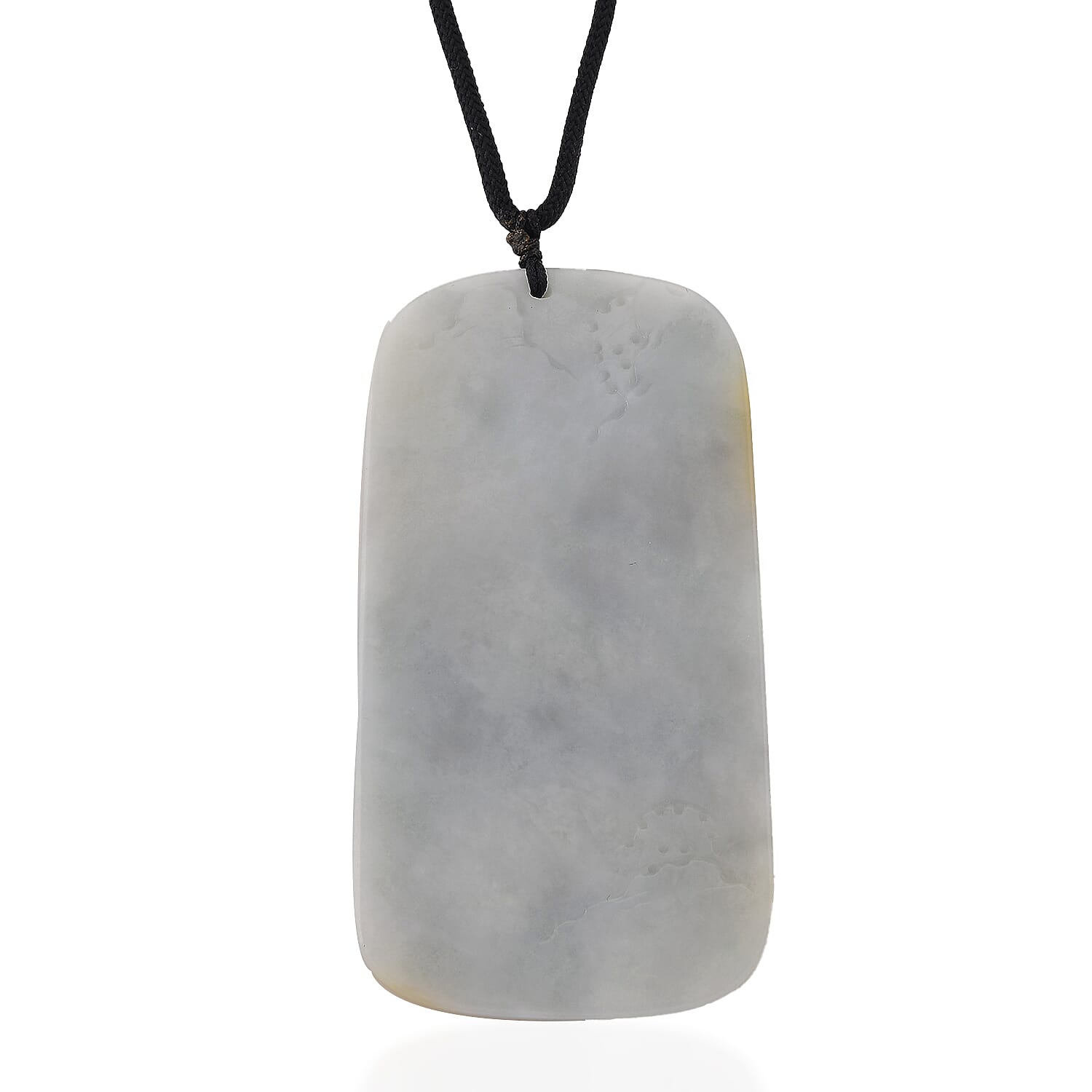 Type A Natural Bi Colour Honey Jade Hand Carved Necklace with Cotton Thread (Size 30 Adjustable) 8242389 4