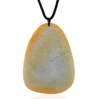 Type A Natural Bi Colour Honey Jade Hand Carved Necklace with Cotton Thread (Size 30 Adjustable) 452.00 Ct.