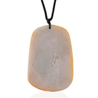 Type A Natural Bi Colour Honey Jade Hand Carved Necklace with Cotton Thread (Size 30 Adjustable) 480.00 Ct.