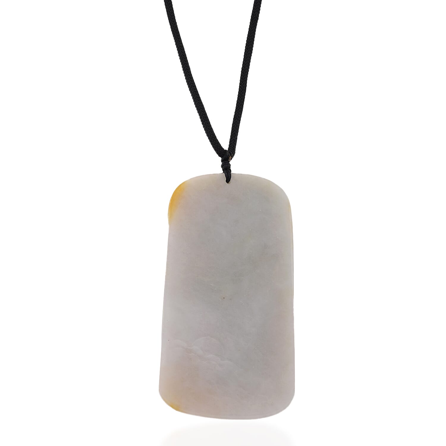 Type A Natural Bi Colour Honey Jade Hand Carved Necklace with Cotton Thread (Size 30 Adjustable) 515.00 Ct. 8242403 3