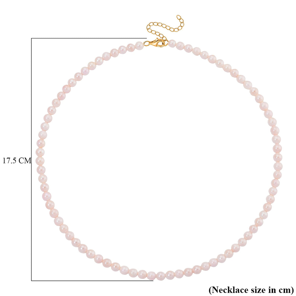 Japanese Akoya Pearl Necklace (Size 20 + 2 Ext) in Yellow Gold Plated Sterling Silver V32534094 9