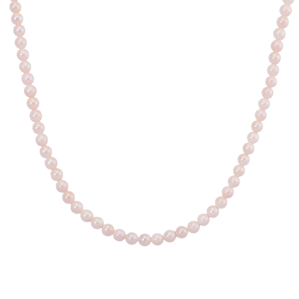 Japanese Akoya Pearl Necklace (Size 20 - 2 Ext) in Yellow Gold Plated Sterling Silver