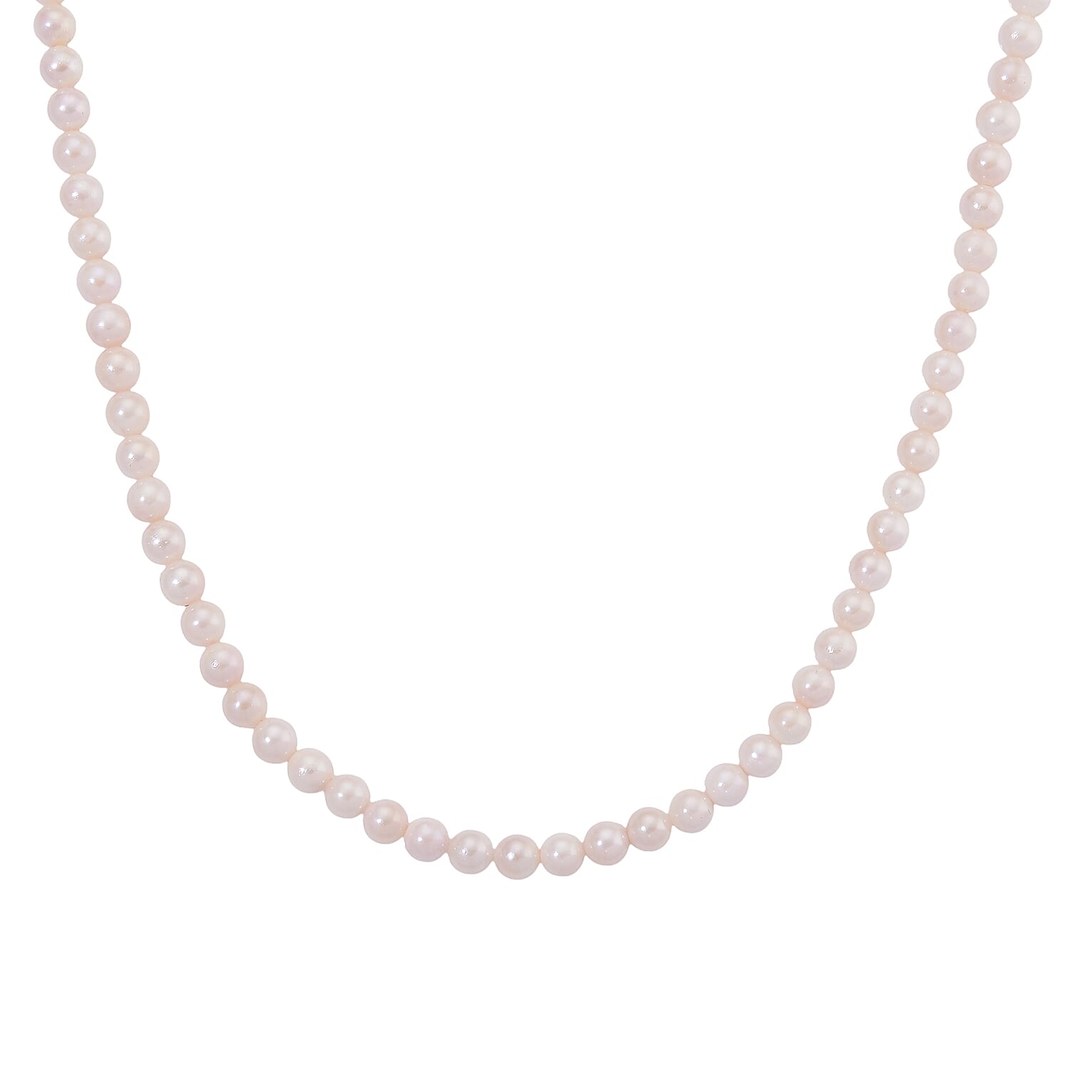 Japanese Akoya Pearl Necklace (Size 20 + 2 Ext) in Yellow Gold Plated Sterling Silver V32534094 2