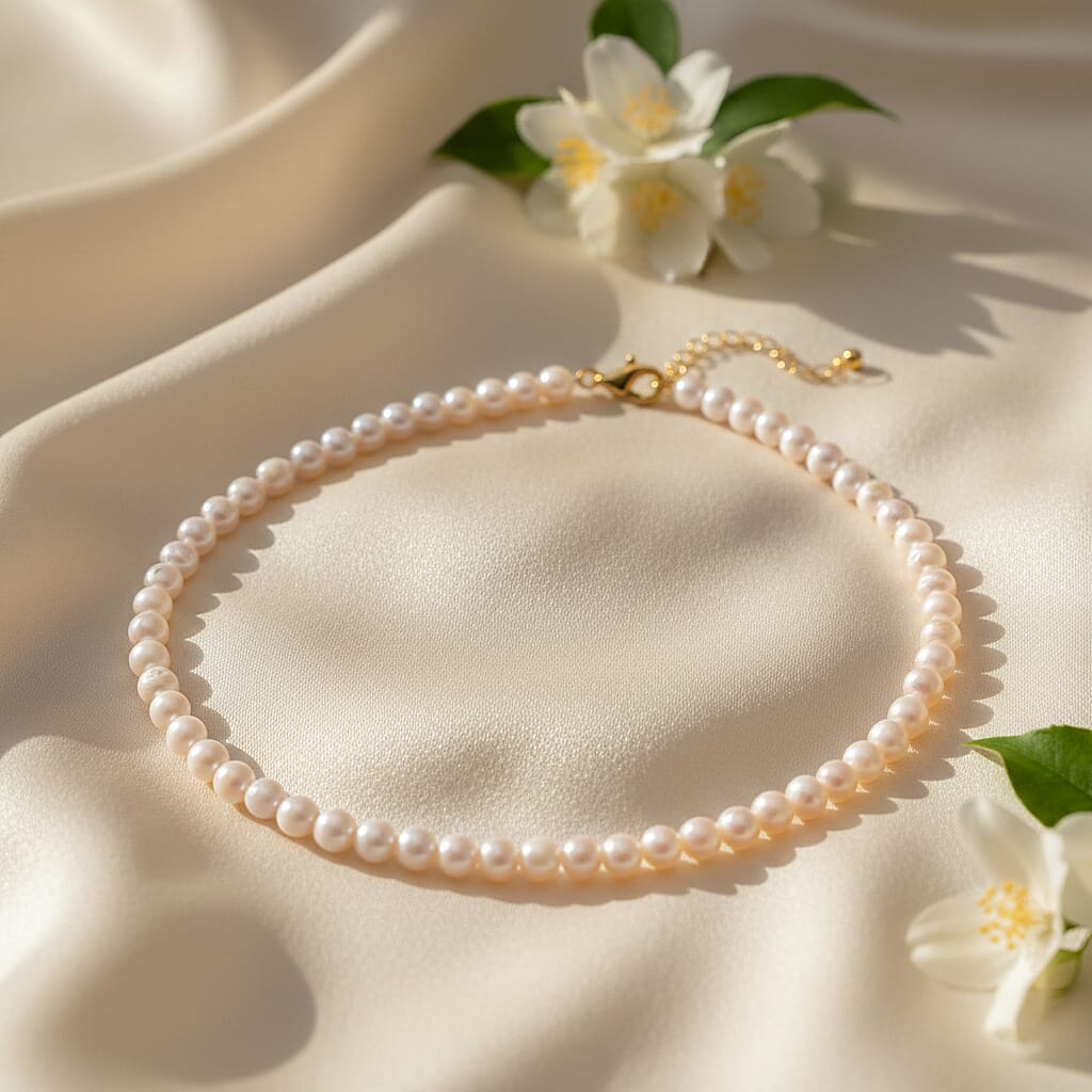 Japanese Akoya Pearl Necklace (Size 20 + 2 Ext) in Yellow Gold Plated Sterling Silver V32534094 4
