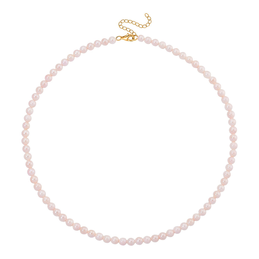 Japanese Akoya Pearl Necklace (Size 20 - 2 Ext) in Yellow Gold Plated Sterling Silver