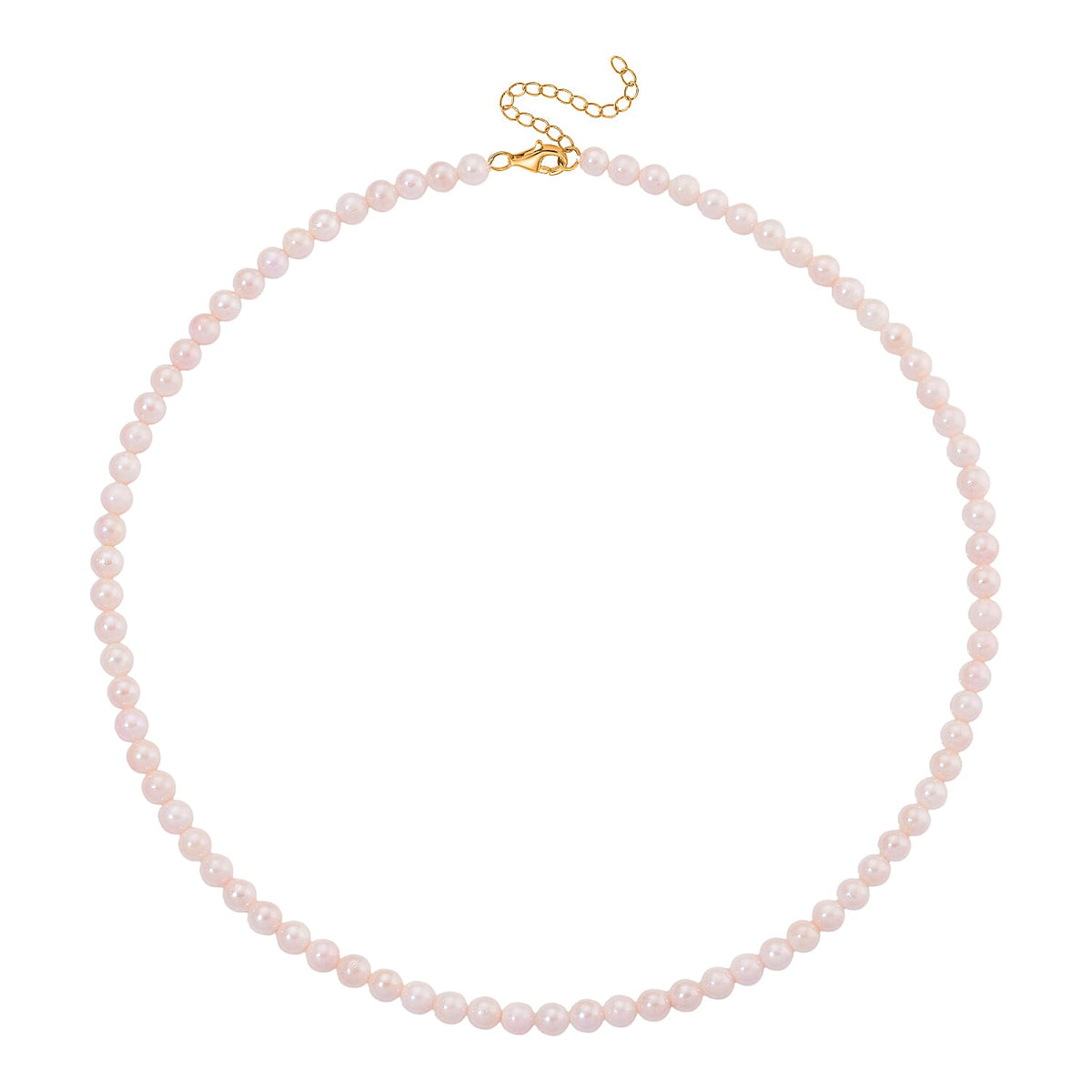 Japanese Akoya Pearl Necklace (Size 20 + 2 Ext) in Yellow Gold Plated Sterling Silver V32534094 8